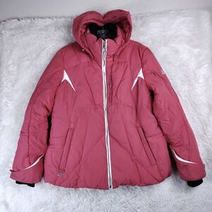 ZeroXposur Womens L Ski Jacket Hooded Insulated Winter Coat Pink
